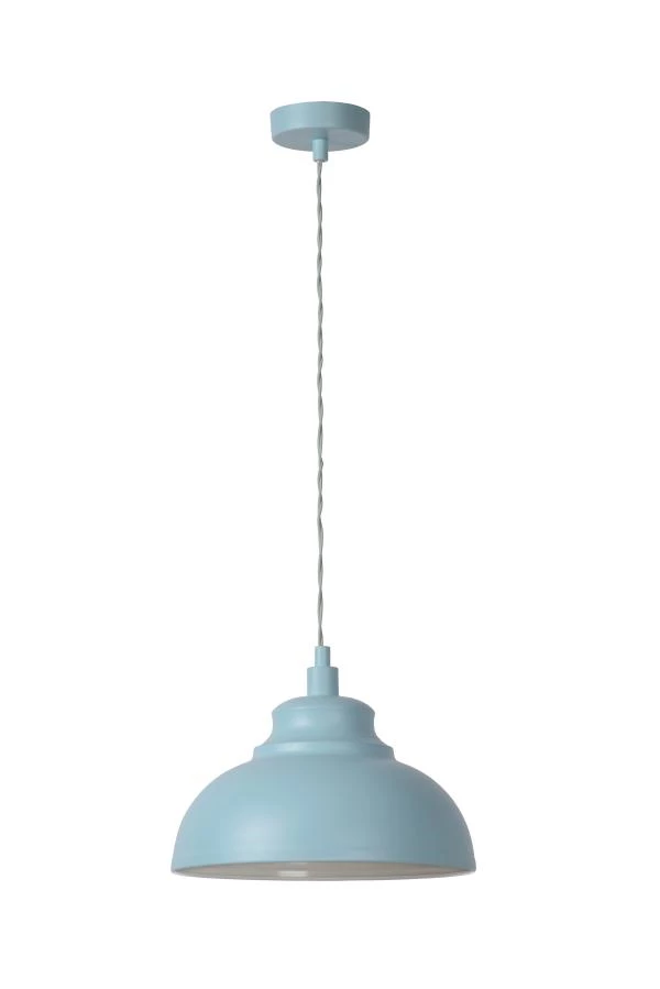 Lucide ISLA - Pendant light - Ø 29 cm - 1xE14 - Pastel Blue - turned off